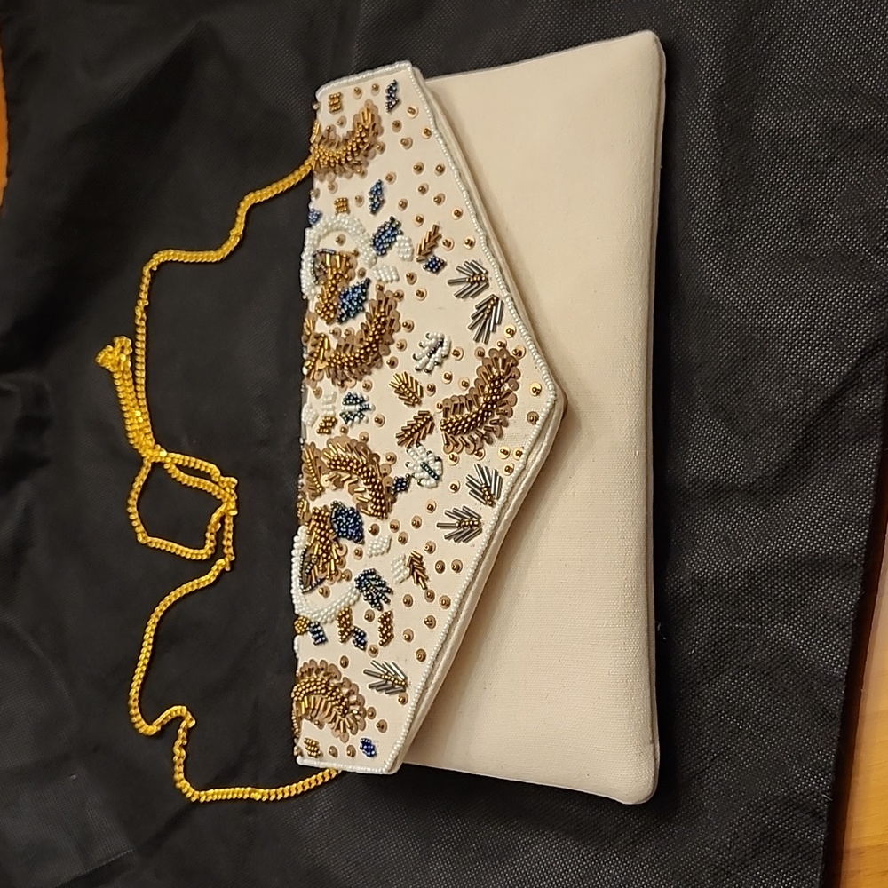 Hand Crafted (NWOT) Beaded Handbag--Crossbody/Shoulder/Clutch, $40